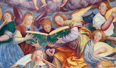 The Concert of Angels (detail) by Gaudenzio Ferrari